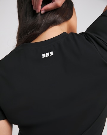 SB3 MAGISCULPT Black Active 360 Control Short Sleeve T-Shirt