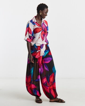 Viscose Crinkle Balloon Trouser