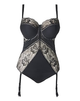 MAGISCULPT Firm Control Lace And Mesh Underwire Padded Multiway Body (B-F) Black