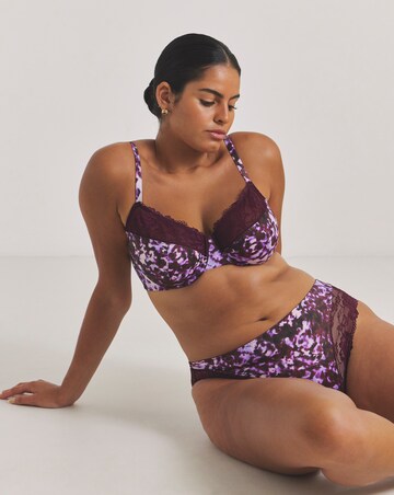 Pretty Secrets (2 Pack) Adrianne Midi Knickers Animal Print/Black
