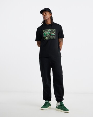 Lacoste Short Sleeve Graphic Croc T-Shirt - Black