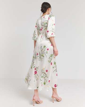 Joanna Hope Ruched Front Midi Dress