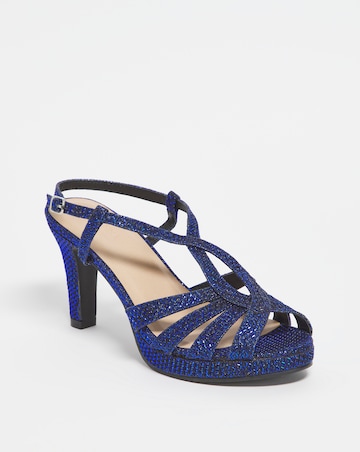 Joanna Hope Crossover Platform Sandal - Wide Fit (E)