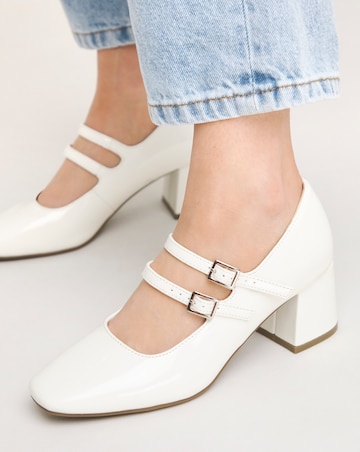Kody Mary Jane Block Heeled Shoes Extra Wide EEE Fit