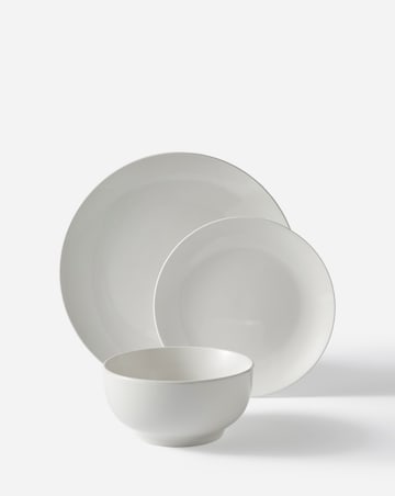 White Porcelain Essentials 12 Piece Dinner Set