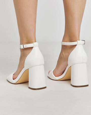 London Barely There Block Heel Sandals - Wide Fit (E)