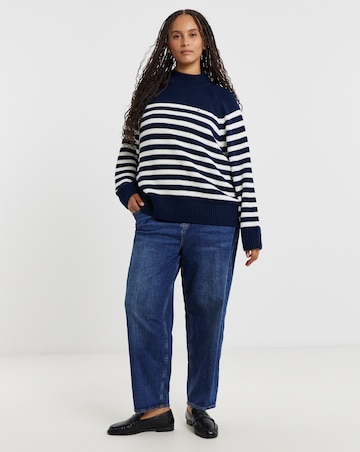 Tommy Hilfiger Coton Blend Mock Neck Long Sleeve Sweater