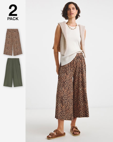 2 Pack Jersey Culottes