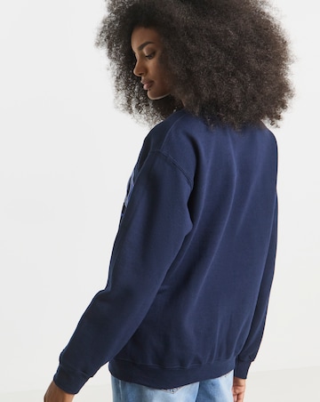 Navy Oxford License Sweatshirt