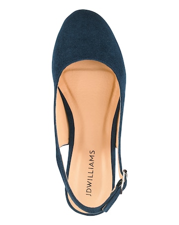 Miami Wedge Espadrille Slingback Sandals - Wide Fit (E)