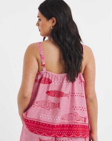 Pink Placement Print Cami