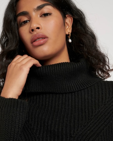 Nobody's Child Longline Roll Neck Jumper