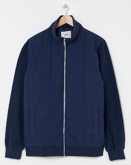Navy Padded Hybrid Jacket
