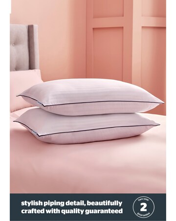Silentnight Hotel Collection Piped Pack of 2 Pillows