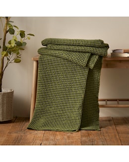 Pineapple Elephant Jaipur Waffle Cotton Throw