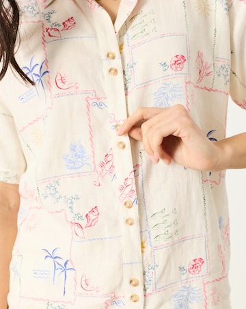 FatFace Kara Postcard Shirt