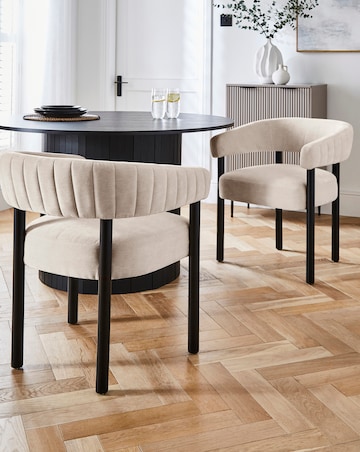 Lindsay Upholstered Pair of Dining Chairs