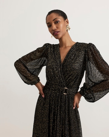 Phase Eight Emre Shimmer Burnout Midi Dress