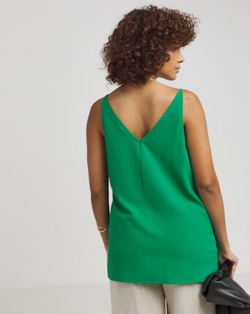 Green V Neck Cami