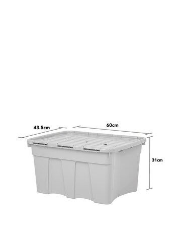 Wham Upcycled 54L Croc Box & Lid 5Pk
