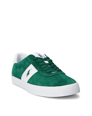 Polo Ralph Lauren Court Vulc Suede Trainer - Green