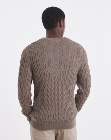 Timberland Williams River Cable Crew Neck Jumper - Brown