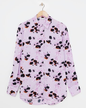 Dipped Back Viscose Shirt