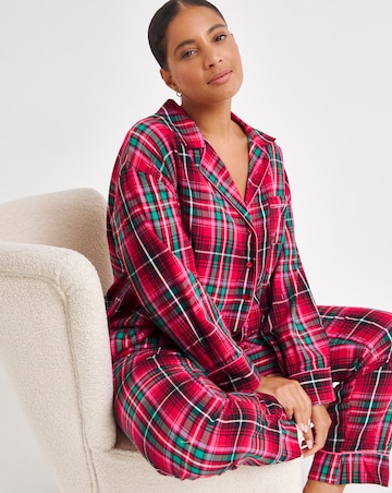 Check Button Through Pyjama Set