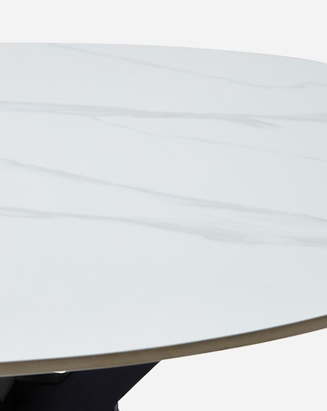 Brock Round Dining Table with 4 Camille Chairs