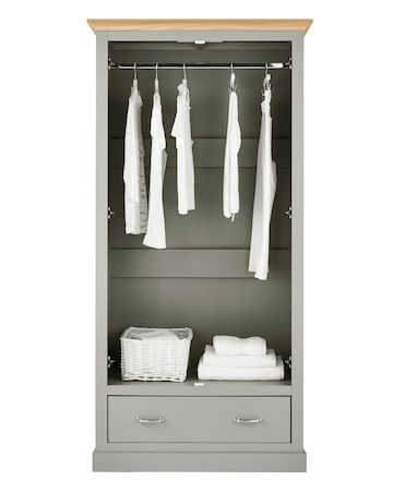 Julipa Ashford 2 Door 1 Drawer Wardrobe