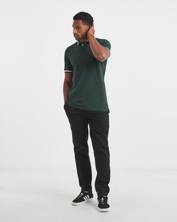 Tipped Pique Polo Long