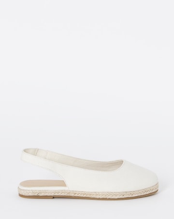 Sherelle Espadrille Flat Slingback Shoes - Wide Fit (E)
