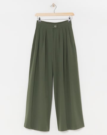 Olive Wide Leg Trousers
