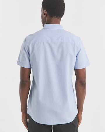 Voi Plain Oxford Short Sleeve Shirt Long