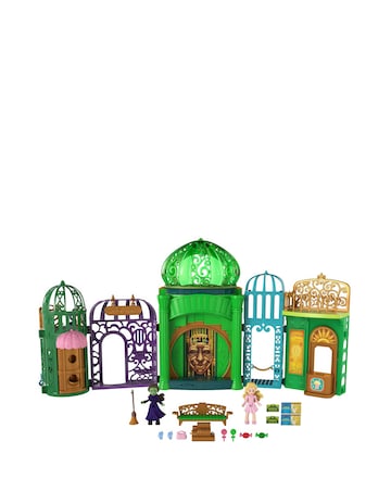 Wicked Emerald City Small Doll Playset with 5 Play Spaces & 15 Accessories