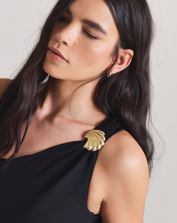 MAGISCULPT Medium Control Shell Detail One Shoulder Swimsuit