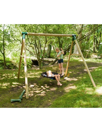 Plum Spider Monkey 2 Wooden Garden Swing