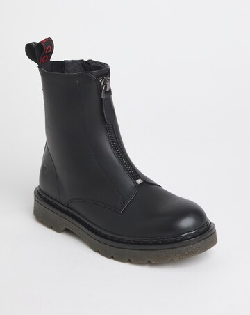 Heavenly Feet Oberon zip Chunky Boot Ex Wide Fit