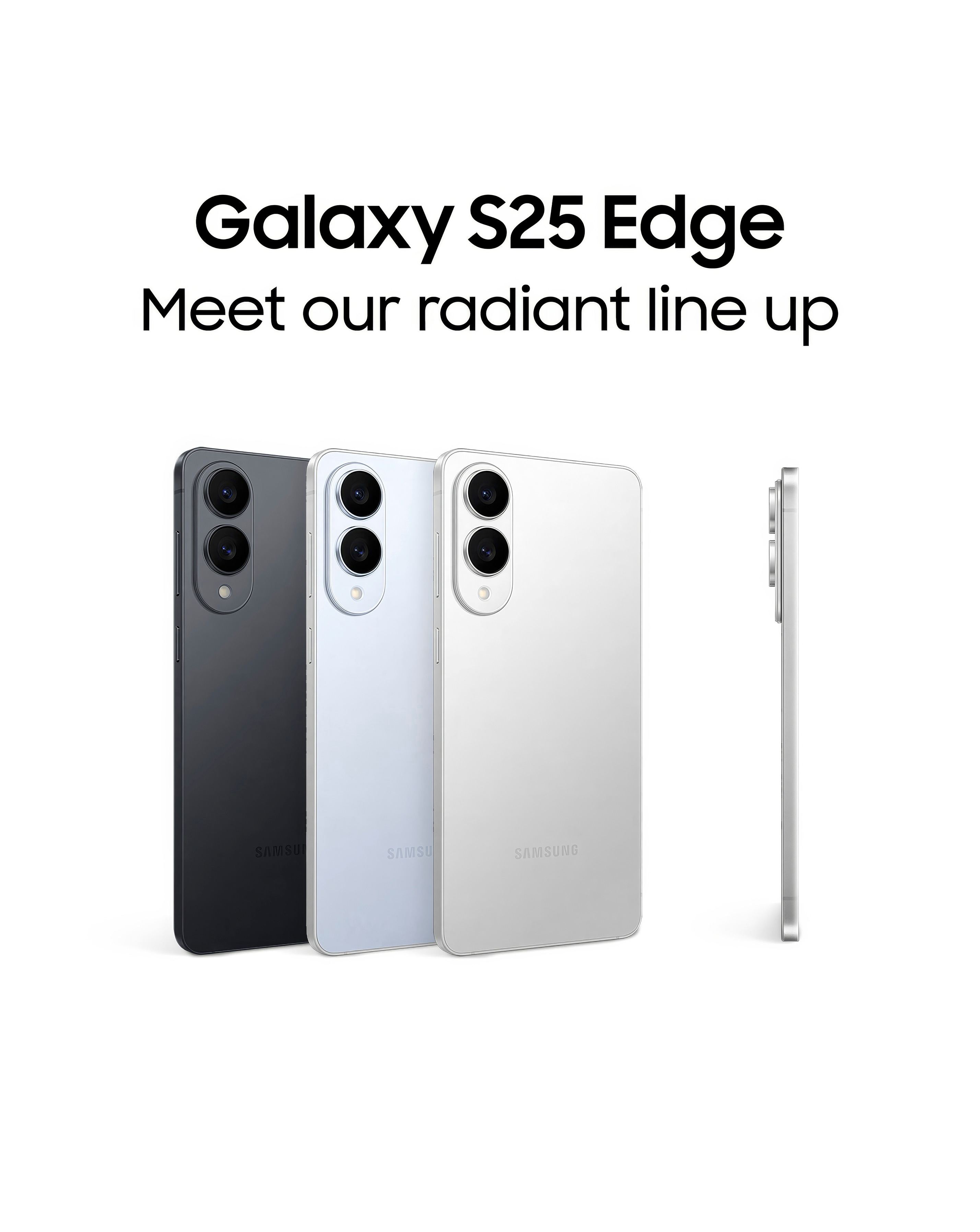 Samsung Galaxy S25 Edge 256GB - Titanium Jetblack | Fashion World