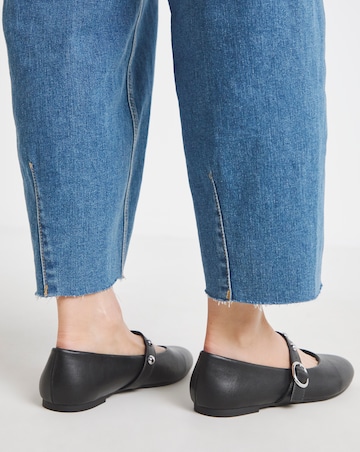 Optimism Studded Mary Jane Ballerina Shoes - Extra Wide Fit (EEE)