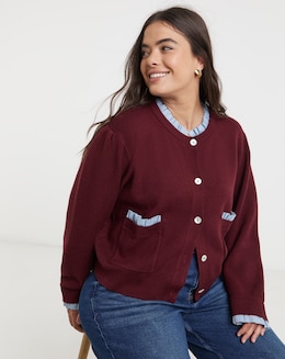 Neon Rose Double Layer Cardigan