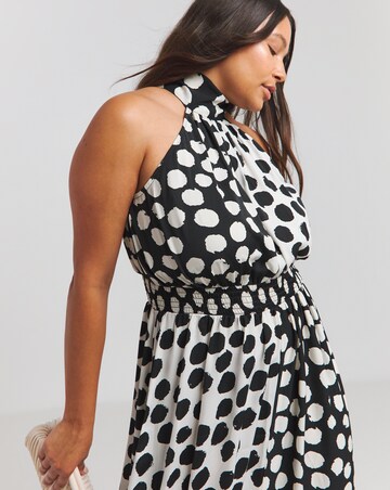 Joe Browns Stunning Halterneck Polka Dot Maxi Dress