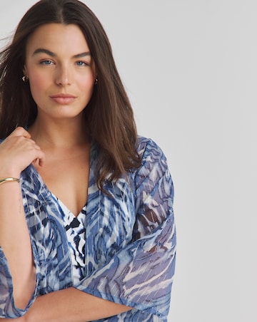 MAGISCULPT Tie Waist Open Beach Kaftan