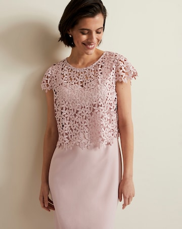 Phase Eight Daisy Lace Double Layer Dress