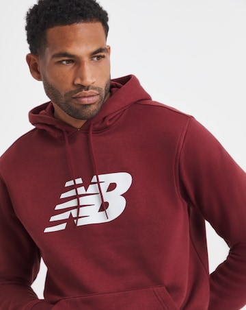 New Balance Essentials Logo Brushed Hoodie