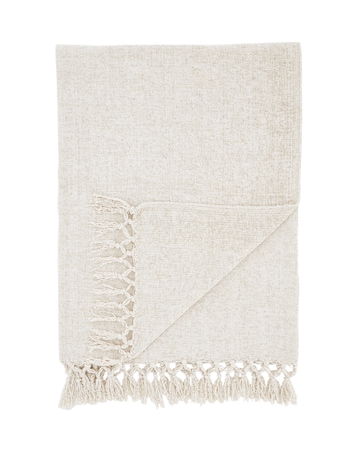 Catherine Lansfield Plain Chenille Throw