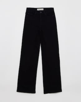 Black 24/7 Wide Leg Jeans