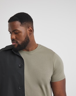 Pure Cotton Crew Neck T-Shirt- Light Khaki