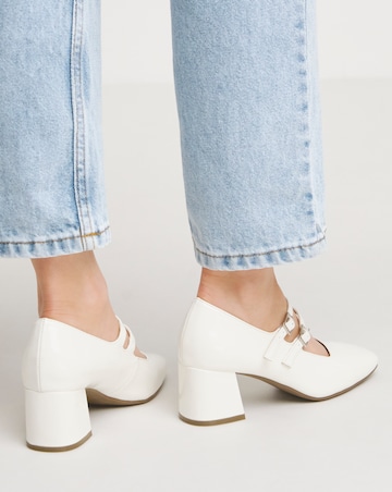 Kody Mary Jane Block Heeled Shoes Extra Wide EEE Fit