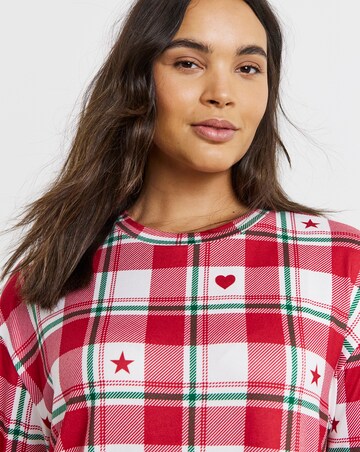 Simply Be Check Supersoft Twosie Pyjama Set